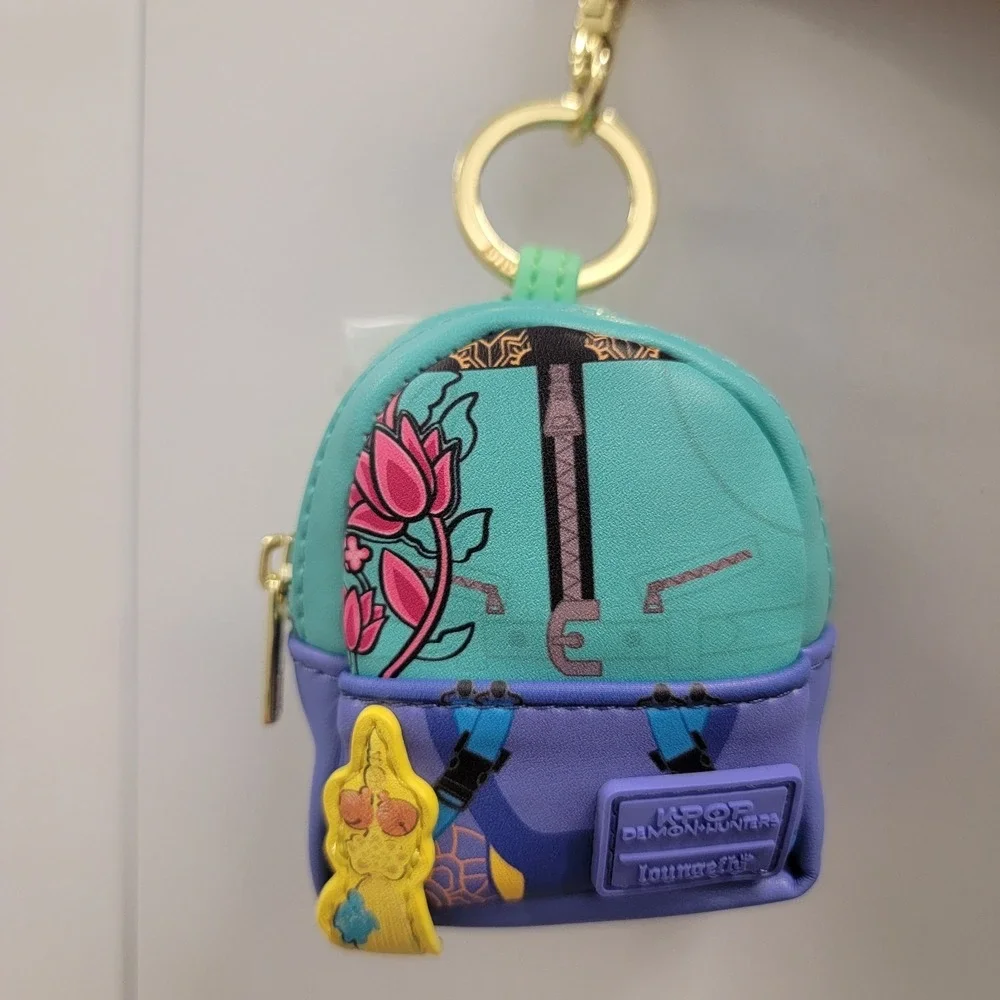 Loungefly + Netflix KPOP DEMON HUNTERS MINI Backpack Keychain BAG CHARM ZOEY